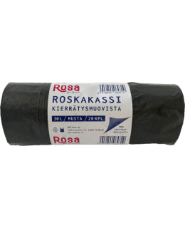 ROSA 30 L MUSTA 20 KPL ROSKAKASSI. Main Image