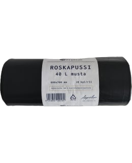 A. PREMIUM MUSTA 40 L ROSKAPUSSI Main Image