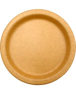 ROSA 26CM 20 PCS BROWN PAPER PLATE Main Image