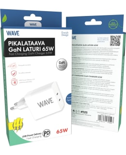 WAVE 65W PIKALATAAVA GAN USB-C LATURI Main Image