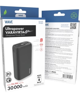WAVE ULTRAPOWER 30000MAH MUSTA LISÄVIRTA Main Image