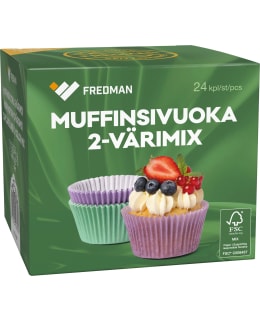 FREDMAN 24KPL 2-VÄRIMIX MUFFINSSIVUOKA Main Image