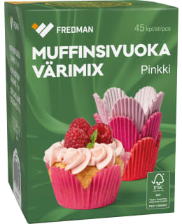 FREDMAN  45KPL VÄRIMIX PINMUFFINSSIVUOKA Main Image