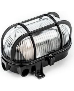 Wall light E27, max 40W black oval Main Image