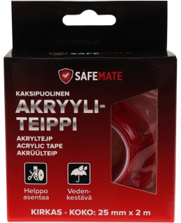 SAFEMATE 25MMX2M 2PUOLEINEN AKRYYLTEIPP Main Image
