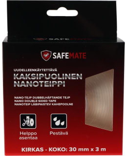 SAFEMATE 30MMX3M 2PUOLEINEN NANOTEIPPI Main Image