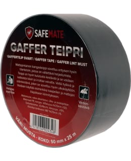 SAFEMATE 50MM X 25M MUSTA GAFFER TEIPPI Main Image
