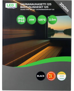 LEDENERGIE 2,5M MUST LED-SAUNANAUHASETTI Main Image