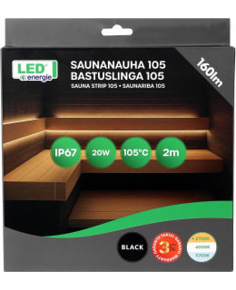 LEDENERGIE 2M MUSTA LED-SAUNANAUHA Main Image