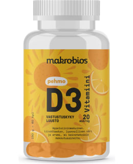 Makrobios Pehmo D3-vitamiini 60 kpl ravintolisä Main Image