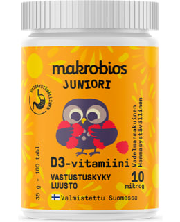 MAKROBIOS JR 10 MCG 100 KPL D-VITAMIINI Main Image