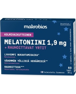 MAKROBIOS MELATON+YR 60TABL RAVINTOLISÄ Main Image