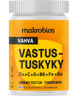 MAKROBIOS VASTUSTUSK 60TABL. RAVINTOLISÄ Main Image