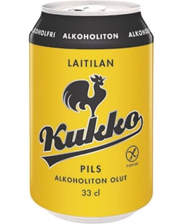 LAITILAN KUKKO PILS ALK 0,33L OLUT TLK Main Image