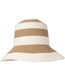 SALON STRAW BUCKET HAT STRIPE VALK 59 Main Image