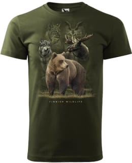 MIKEBON KARHU FINNISH WILDLIFE L T-PAITA Main Image