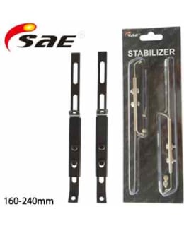 SEEKER 200MM 2KPL MUSTA LISÄVALOTUKI LIT Main Image