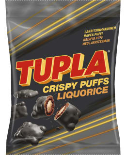 TUPLA CRISPY PUFFS LIQUORICE 140 G PUSSI Main Image