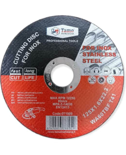 TAMO METALLINKATKAILAIKKA 125X1,6MM INOX Main Image