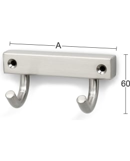 Habo 840-2 matt nickel towel rack Main Image