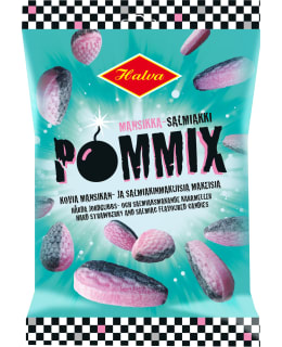 HALVA POMMIX MANSIKKA-SALMIAKKI 100 G Main Image