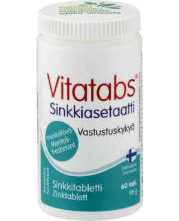 VITATABS SINKKIAS MENT 60TBL RAVINTOLISÄ Main Image