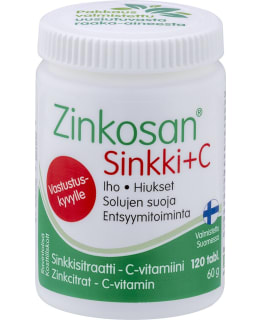 ZINKOSAN SINKKI+C 120TABL RAVINTOLISÄ Main Image