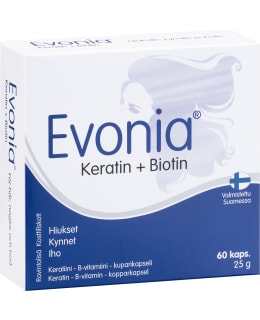 EVONIA KERATIN 60 KAPS./25 G KERATIINI Main Image