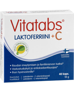 VITATABS LAKTOFERRI+C 40KAPS RAVINTOLISÄ Main Image