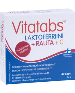 VITATABS LAKTOFERRI RAUTA+C 40KPS RAVLIS Main Image