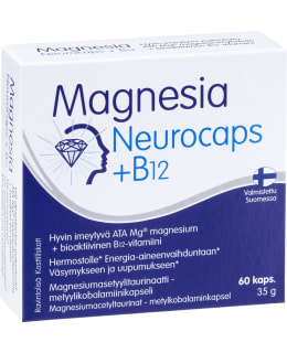 MAGNESIA NEUROCAPS + B12 60KAPS RAV.LISÄ Main Image