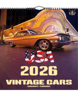 AIKA USA CARS 2026 ISO SEINÄKALENTERI Main Image