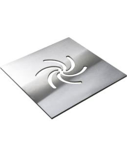 Huoleton Pyörre 150 x 150mm RST harjattu neliö lattiakaivon kansi Main Image