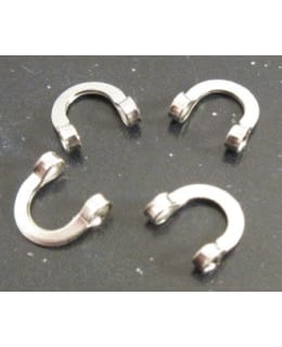 Pe-Kala 20 kpl 5,7x5,3mm nikkeli lippalenkki Main Image