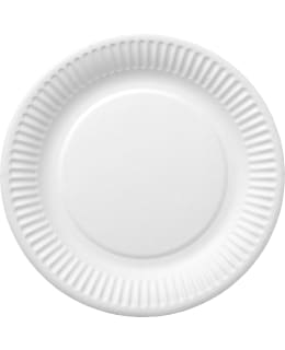 ROSA 50 PCS 18CM PAPER PLATE WHITE Main Image