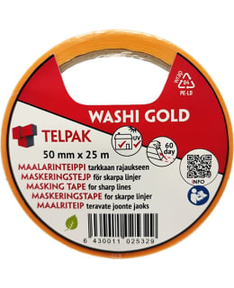 TELPAK 50MM X 25M GOLD WASHITEIPPI Main Image