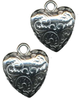 FARNIA SYDÄNRIIPUS 47X46MM 2KPL HOPEA Main Image