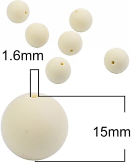 FARNIA 15MM 10KPL BEIGE SILIKONIHELMI Main Image
