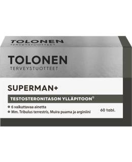 TOLONEN SUPERMAN+ 60TABL RAVINTOLISÄ Main Image