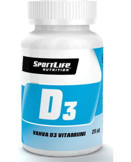 SPORTLIFE D3 25MCG 100KPL RAVINTOLISÄ Main Image
