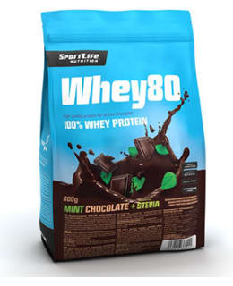 SPORTLIFE WHEY80 MINT-SUKL 600G PROT. Main Image