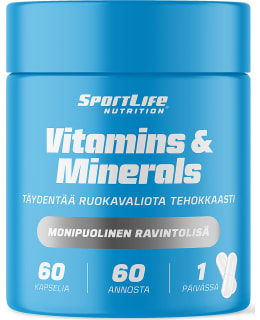 SPORTLIFE VITAMIS&MINERA 60KAPS RAV.LISÄ Main Image