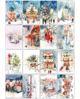 MINNA KORTTI CHRISTMAS TOWN POSTCARD Main Image