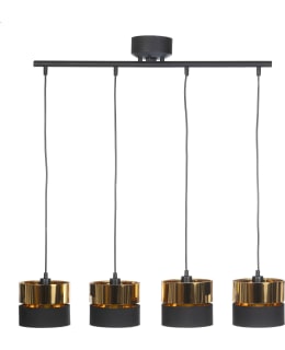 MATROLIGHT HARTI-4 MUSTA/KULTA KATTOVAL. Main Image