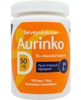 AURINKO VITAMIN D 50 µG 100 CAPS Main Image