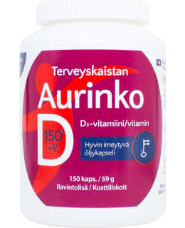 AURINKO VITAMIN D 150 µG 150 CAPS Main Image