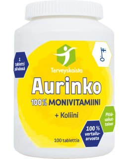 TERVEYSKAIS AURINK+KOLII 100TABL RAVLISÄ Main Image