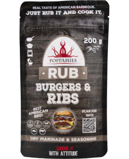 POPPAMIES RUB BURGERS&RIBS 200G MAUSTE Main Image