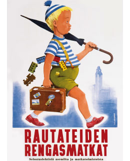 CTF SATEENVARJOPOIKA POSTIKORTTI Main Image