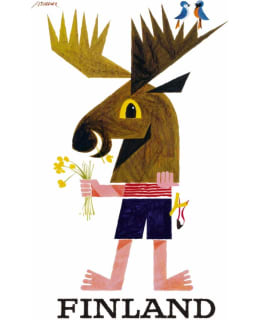 CTF THE MOOSE BY ERIK BRUUN POSTIKORTTI Main Image